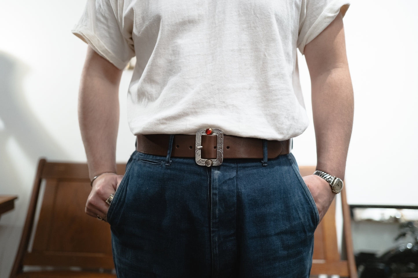 Original BELT: BROWN(SILVER925)