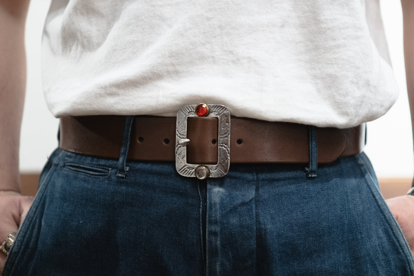 Original BELT:  BROWN（SILVER925)